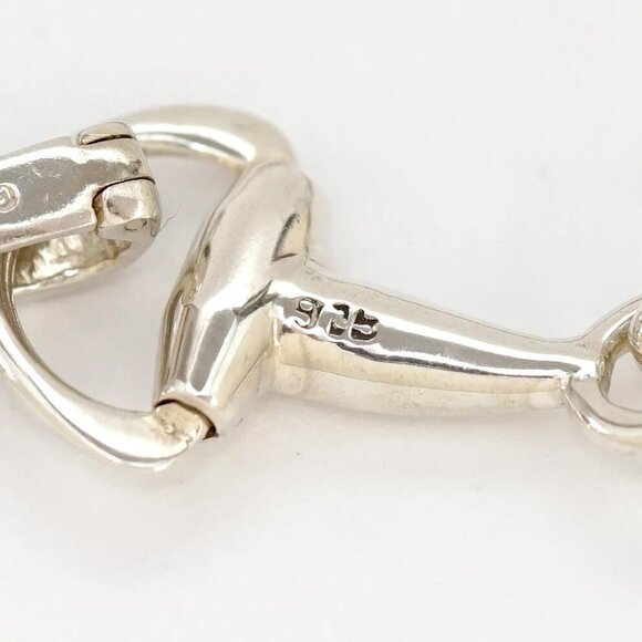 GUCCI Horsebit Chain Bracelet 7.9" Silver 925 Auth w/Box #1662-9 - Picture 6 of 8